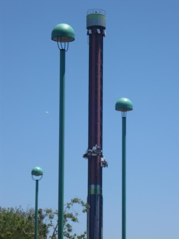 Drop Tower can be seen from just about anywhere in the park.
