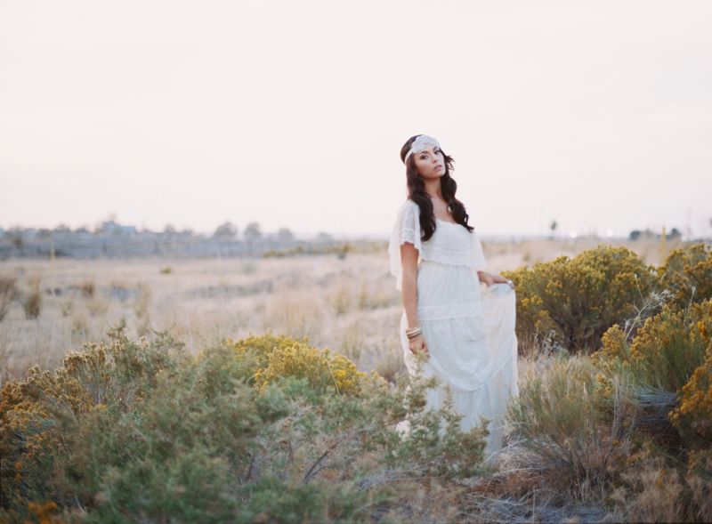 desert gypsy bride, the gypsy bride, bohemian wedding by Kayleen T. Photography