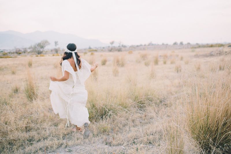 the gypsy bride, bohemian wedding by Kayleen T. Photography