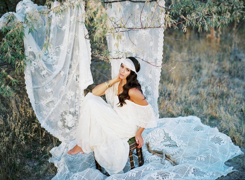 boho bride, gypsy wedding, boho bride by Kayleen T.