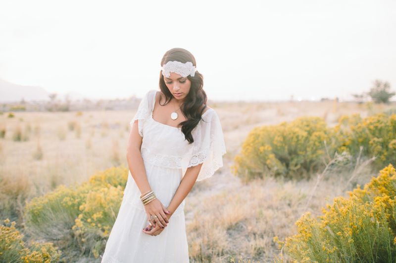 the gypsy bride, gypsy wedding, boho bride by Kayleen T.