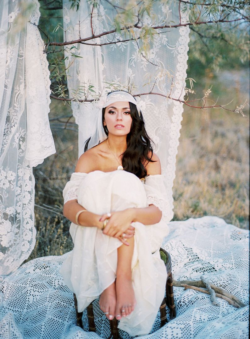 desert bohemian wedding, the gypsy bride, bohemian wedding by Kayleen T. Photography