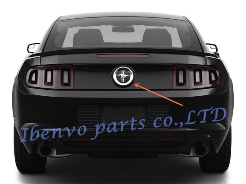 A Chrome ABS Roush Round Rear Tail Deck Lid Trunk Emblem Badge For