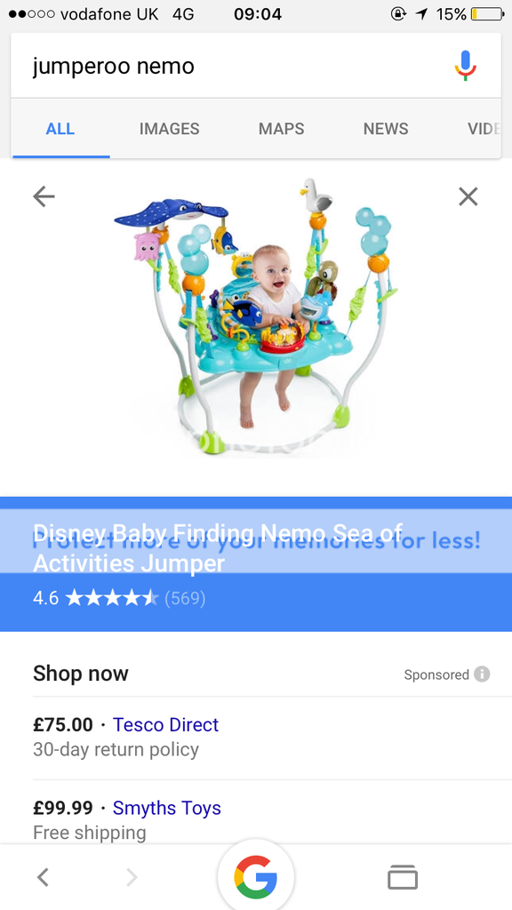 smyths nemo jumperoo