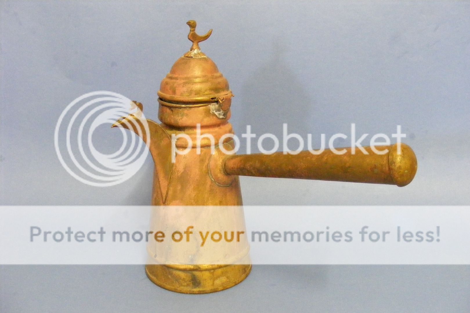 Antique Old 1900 BEDOUIN Islamic Bronze Copper Coffee Tea Pot KETTLE 