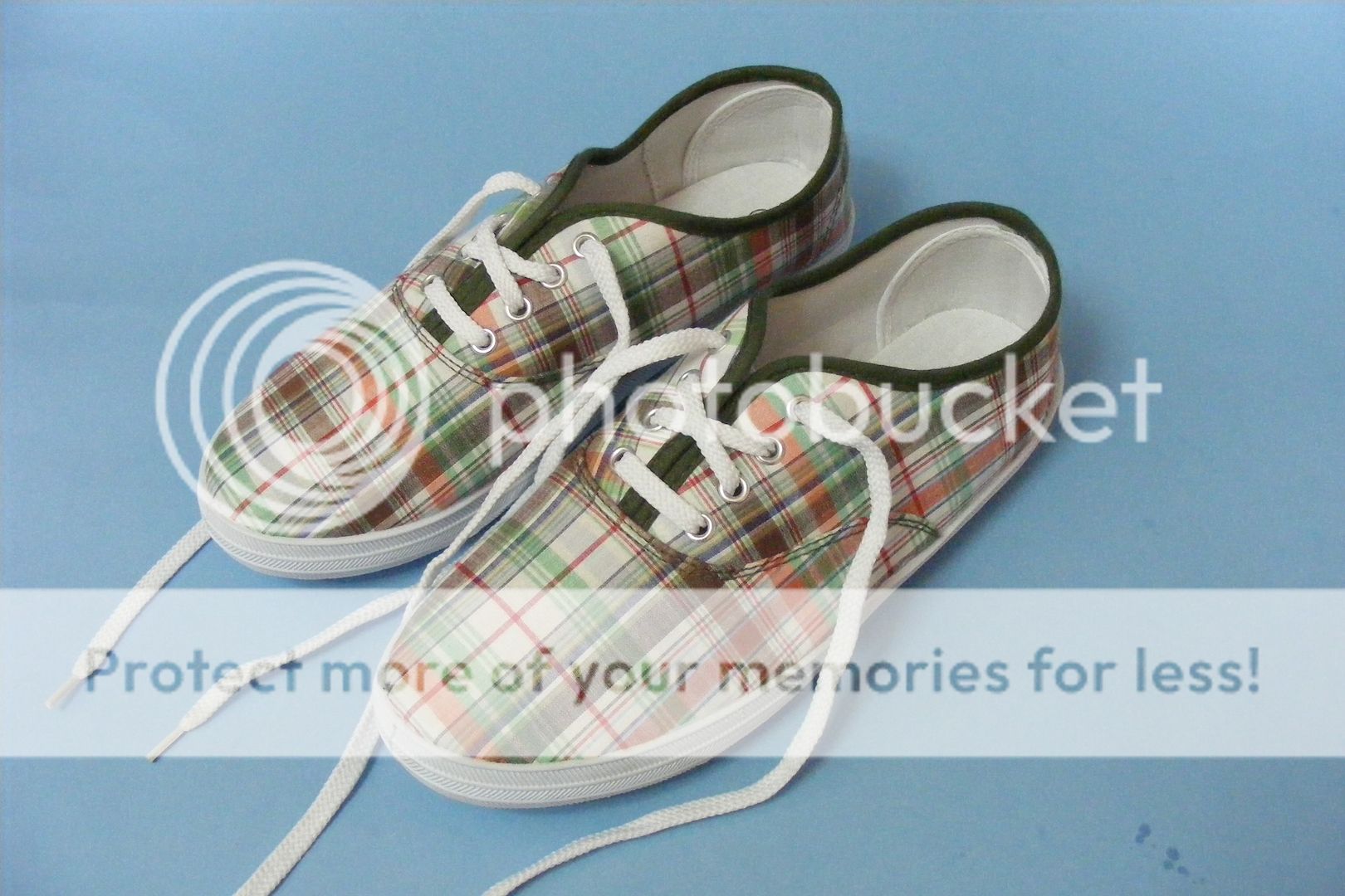 SWEET Womens PLAID Cloth Sneakers Snickers Shoes Sz 38  