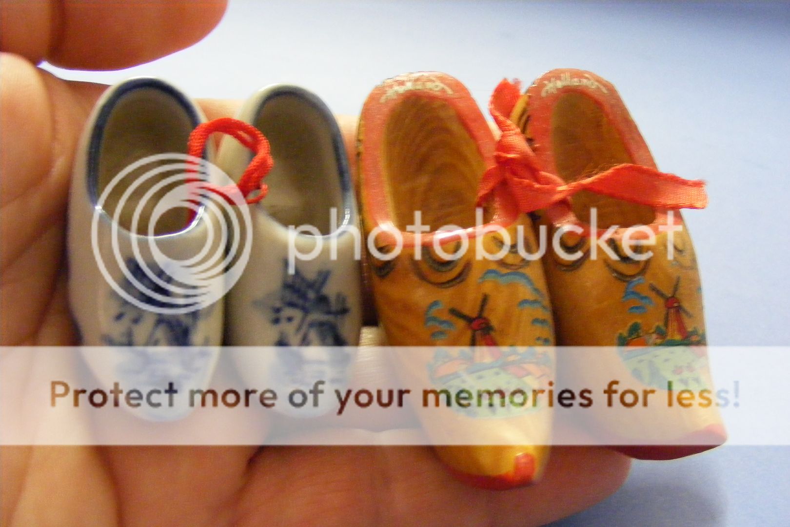 pairs of vtg wood porcelain miniature dutch shoes souvenirs the 